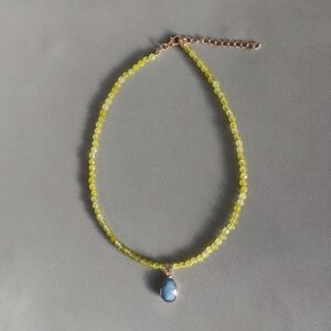 Crystal beaded necklace.